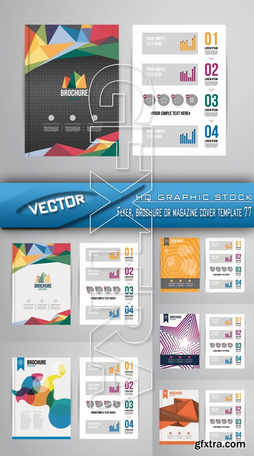 Stock Vector - Flyer, brochure or magazine cover template 77