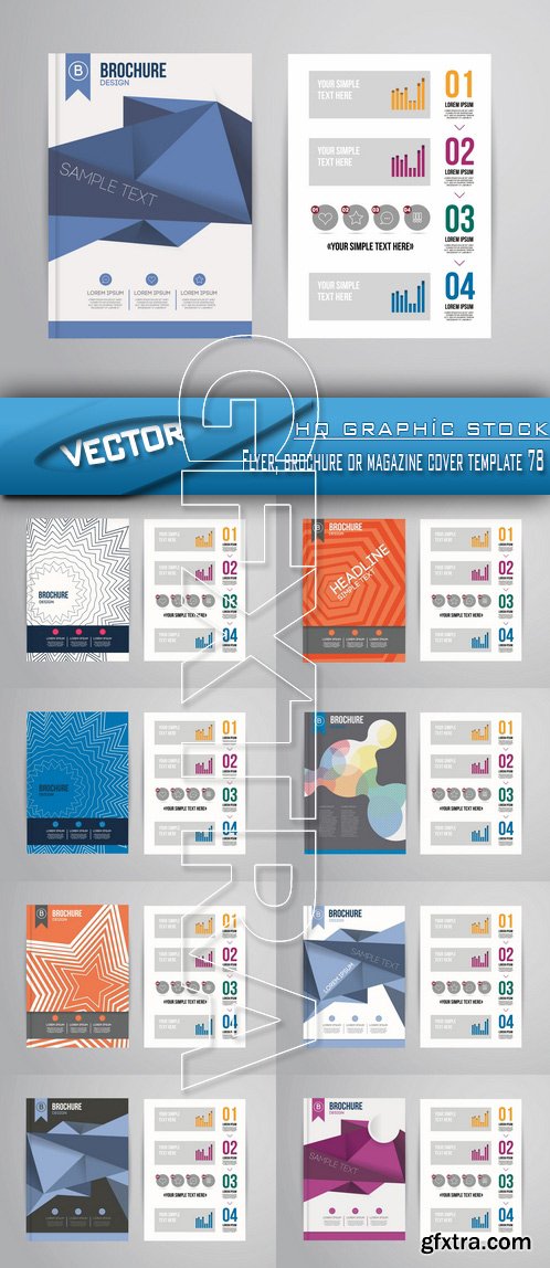 Stock Vector - Flyer, brochure or magazine cover template 78