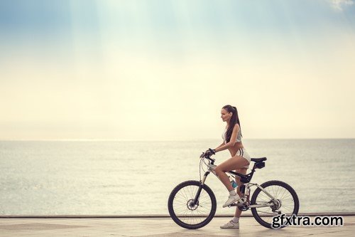 Girls on bicycles