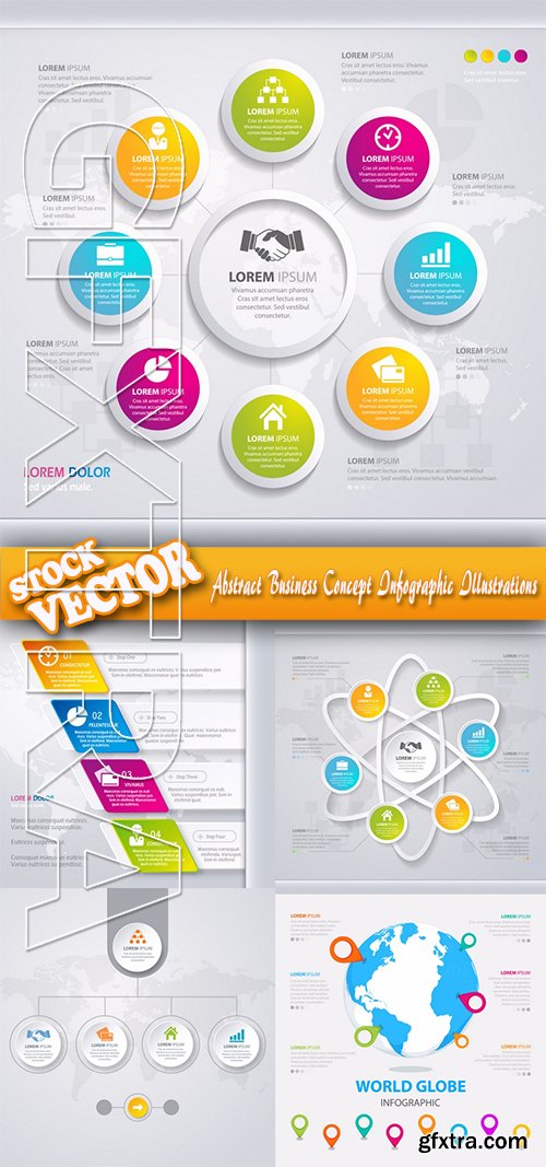 Stock Vector - Abstract Business Concept Infographic Illustrations