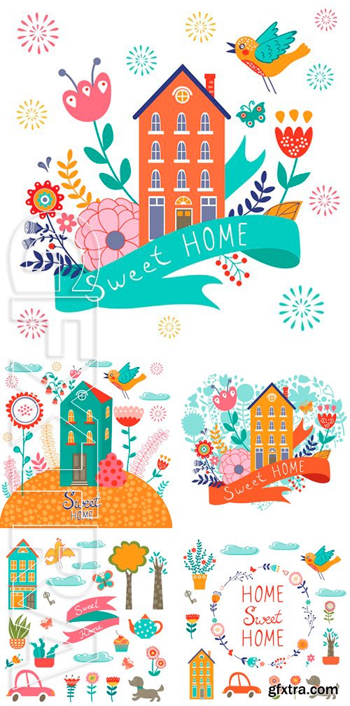 Stock Vectors - Home sweet home