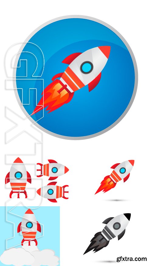 Stock Vectors - Rocket launch vector