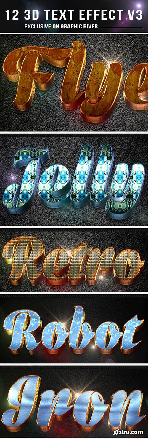 GraphicRiver 12 3d Text Effect v3 10892169