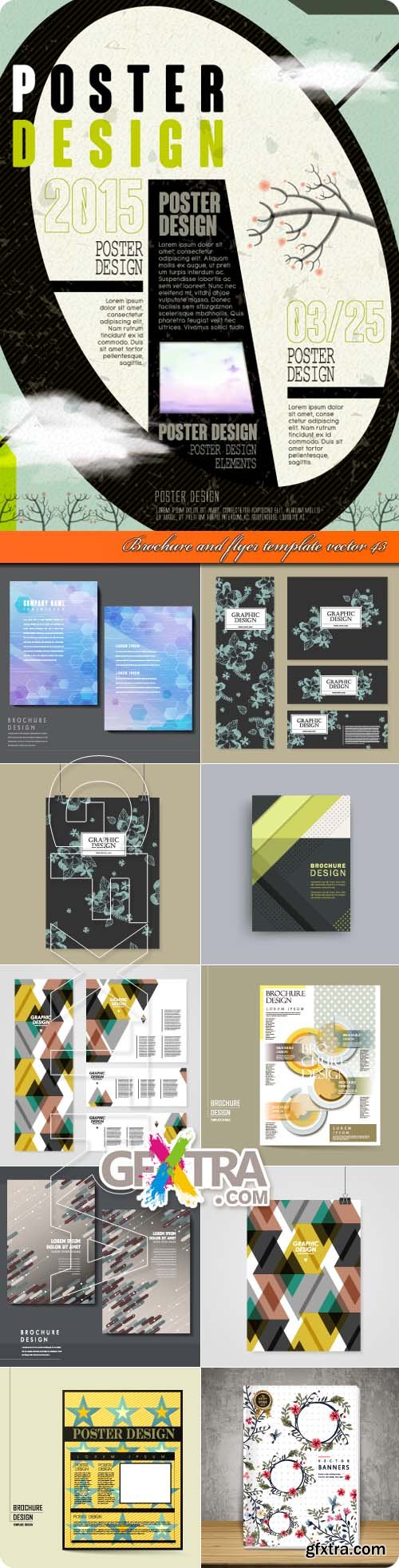 Brochure and flyer template vector 43