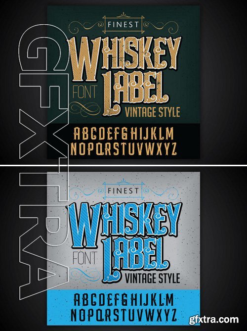 CM230892 - Whiskey label font and sample label