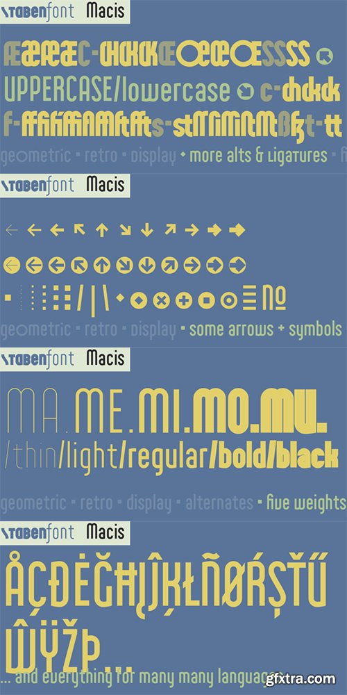 Macis Font Family 8 Fonts $75