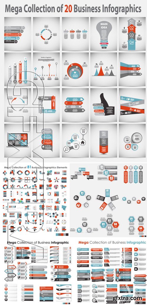 Stock Vectors - Collection Of Infographic Templates For Business