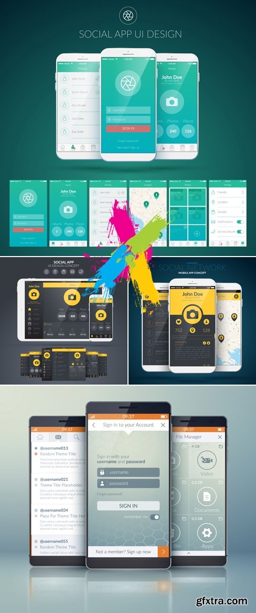 Mobile Interface Vector 2