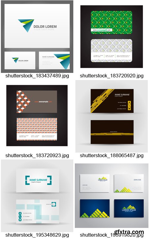 Amazing SS - Business Cards Set 2, 25xEPS