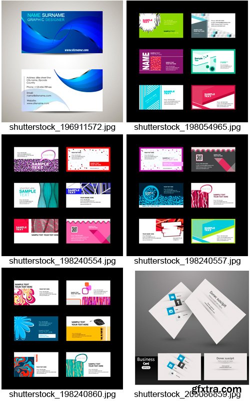 Amazing SS - Business Cards Set 2, 25xEPS