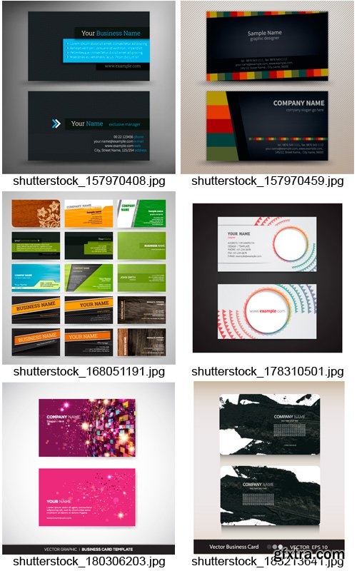 Amazing SS - Business Cards Set 2, 25xEPS