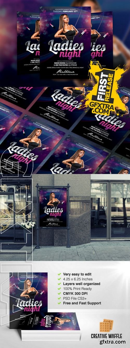 Ladies Night Flyer Template - CM 233990