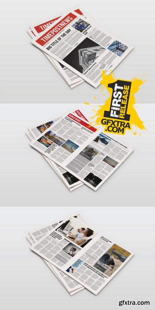 12 Pages Newspaper Template - CM 232221