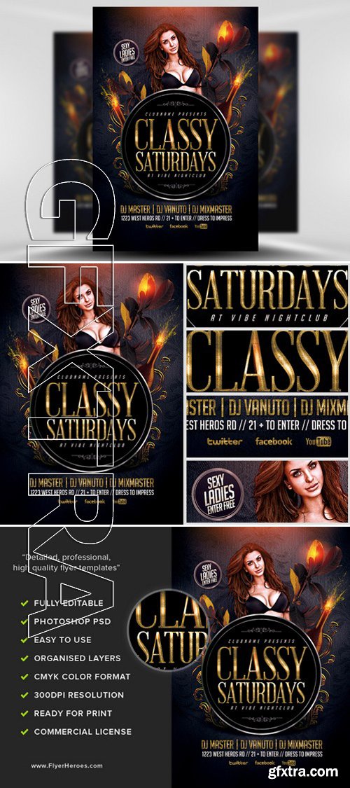 Classy Saturdays Flyer Template