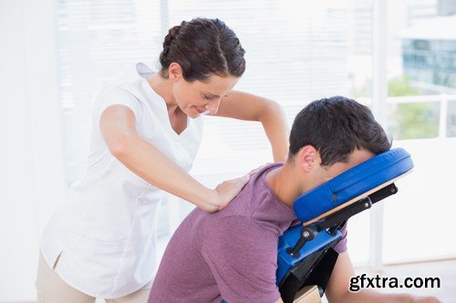 Therapeutic massage in medical office 6x JPEG