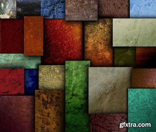 Variety of mosaic of squares 7x JPEG