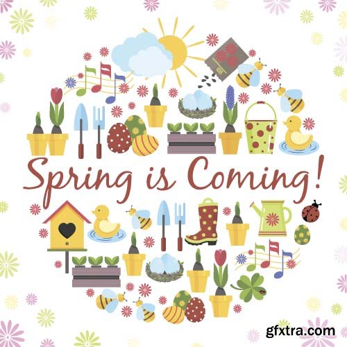 Spring Vector Designs - 15x EPS