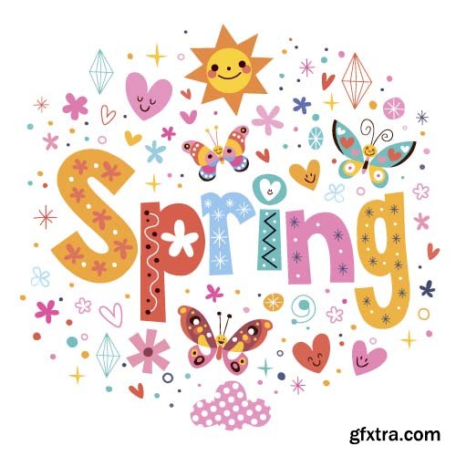 Spring Vector Designs - 15x EPS