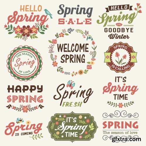 Spring Vector Designs - 15x EPS