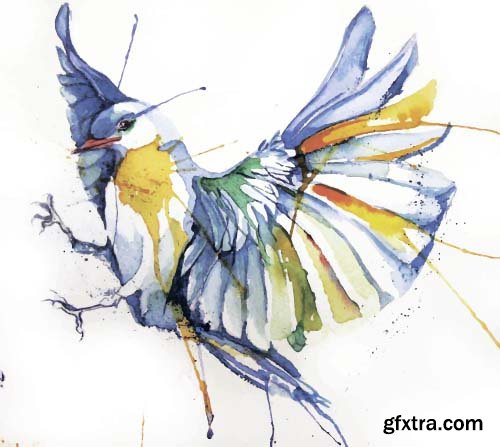 Watercolor Vector Birds - 10x EPS