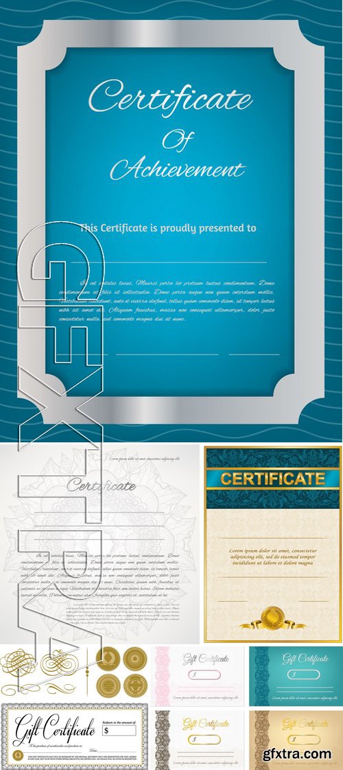 Stock Vectors - Certificate Template 14