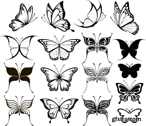 Butterflies 8x EPS