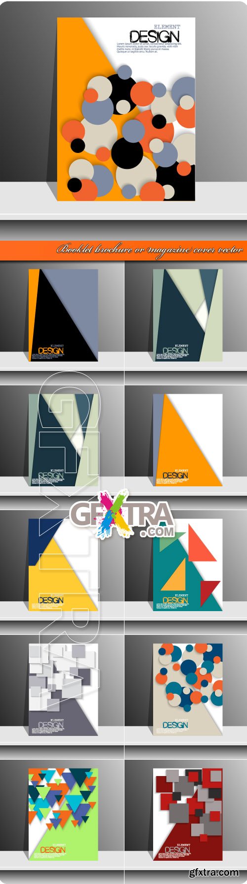 Booklet brochure or magazine cover vector