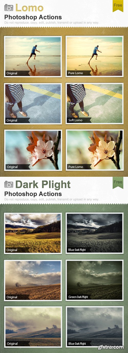 Photoshop Actions - Lomo & Dark Plight