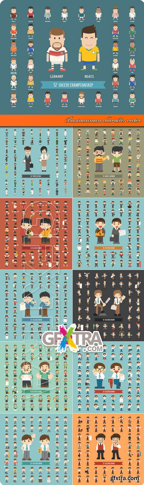 Businessman character vector