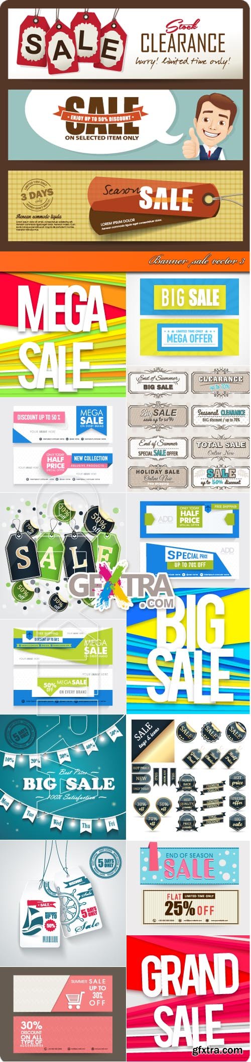 Banner sale vector 3