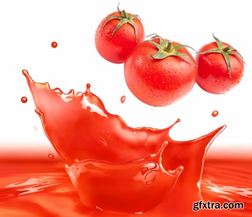 Collection of tomato juice and tomato vegetable 25 HQ Jpeg