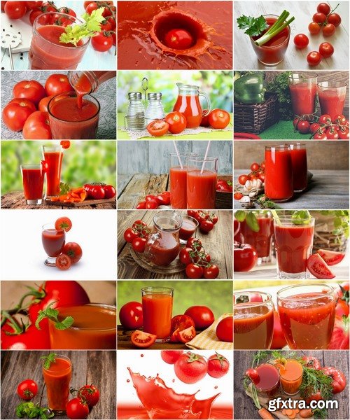 Collection of tomato juice and tomato vegetable 25 HQ Jpeg