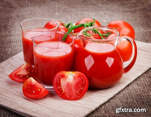 Collection of tomato juice and tomato vegetable 25 HQ Jpeg