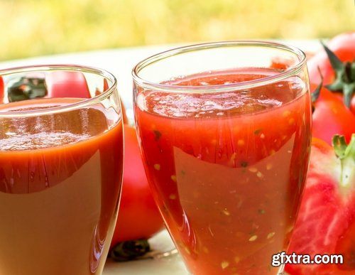 Collection of tomato juice and tomato vegetable 25 HQ Jpeg