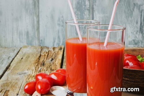 Collection of tomato juice and tomato vegetable 25 HQ Jpeg