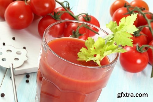 Collection of tomato juice and tomato vegetable 25 HQ Jpeg