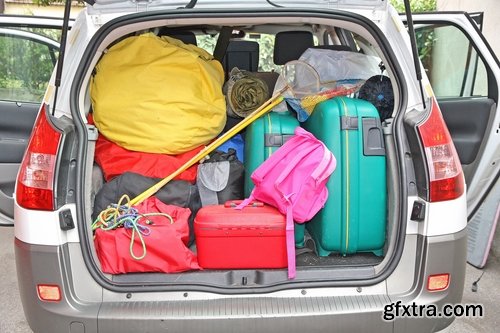 Collection of car trip luggage suitcase motorhome camping 25 HQ Jpeg