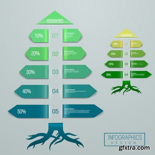 Stock Vectors - Ecology infographic template 5, 25xEPS