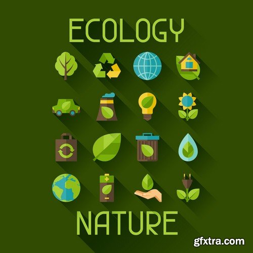 Stock Vectors - Ecology infographic template 5, 25xEPS