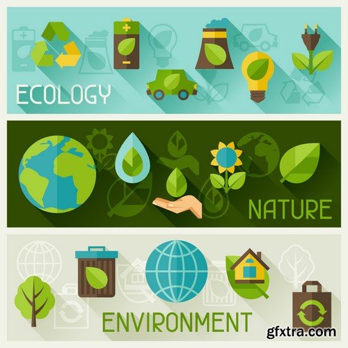 Stock Vectors - Ecology infographic template 5, 25xEPS