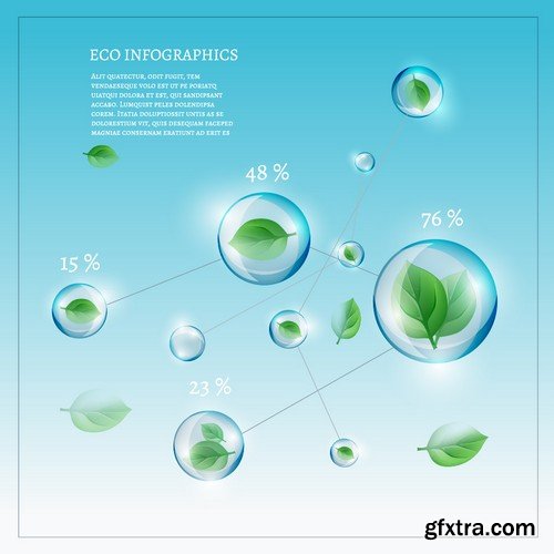 Stock Vectors - Ecology infographic template 5, 25xEPS