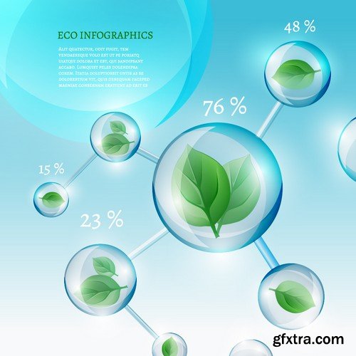 Stock Vectors - Ecology infographic template 5, 25xEPS