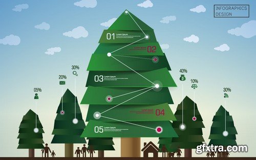 Stock Vectors - Ecology infographic template 5, 25xEPS