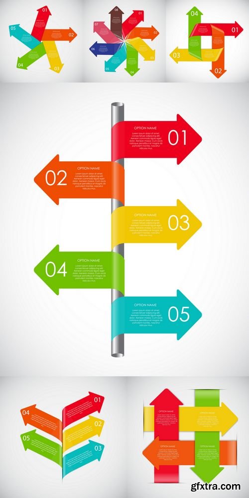 Vector - Arrow Infographic Design Elements for Your Business