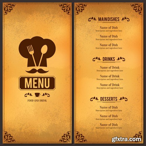 Stock Vectors - Menu Mix 13, 25xEPS