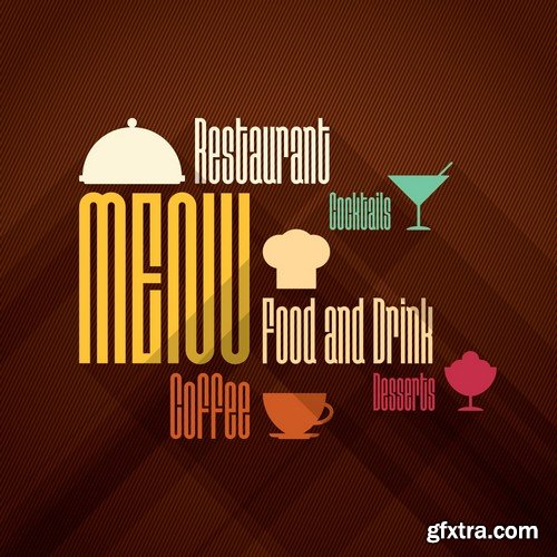 Stock Vectors - Menu Mix 13, 25xEPS