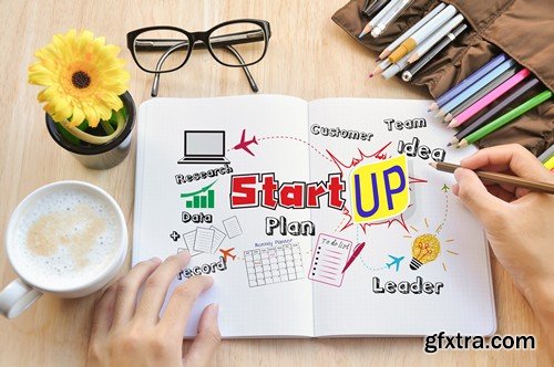 Stock Photos - Start up, 25xJPG