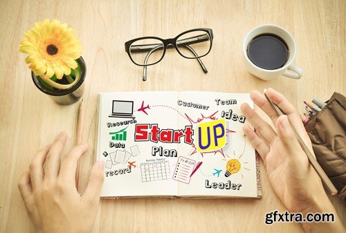 Stock Photos - Start up, 25xJPG