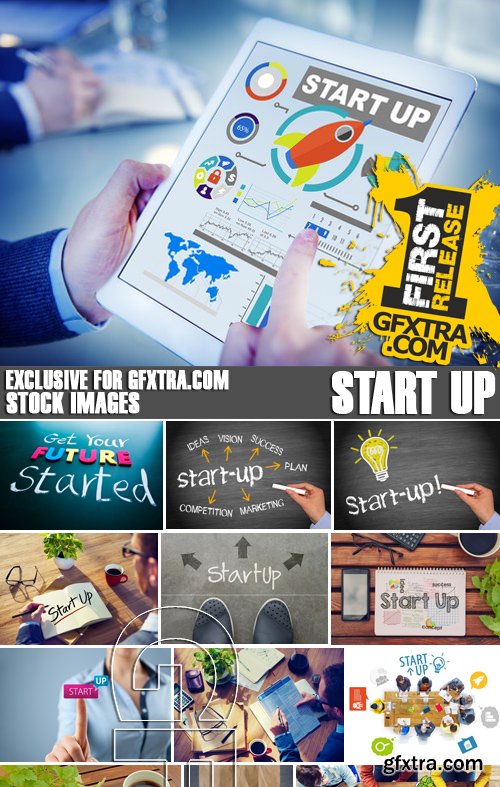 Stock Photos - Start up, 25xJPG