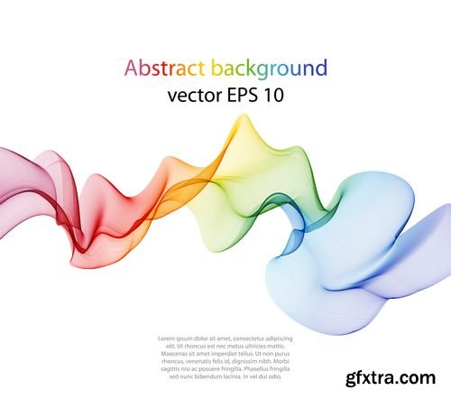 Vector - Abstract Color Wave Design Element